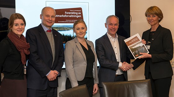 Overlevering av rapport om utmarksforvaltning