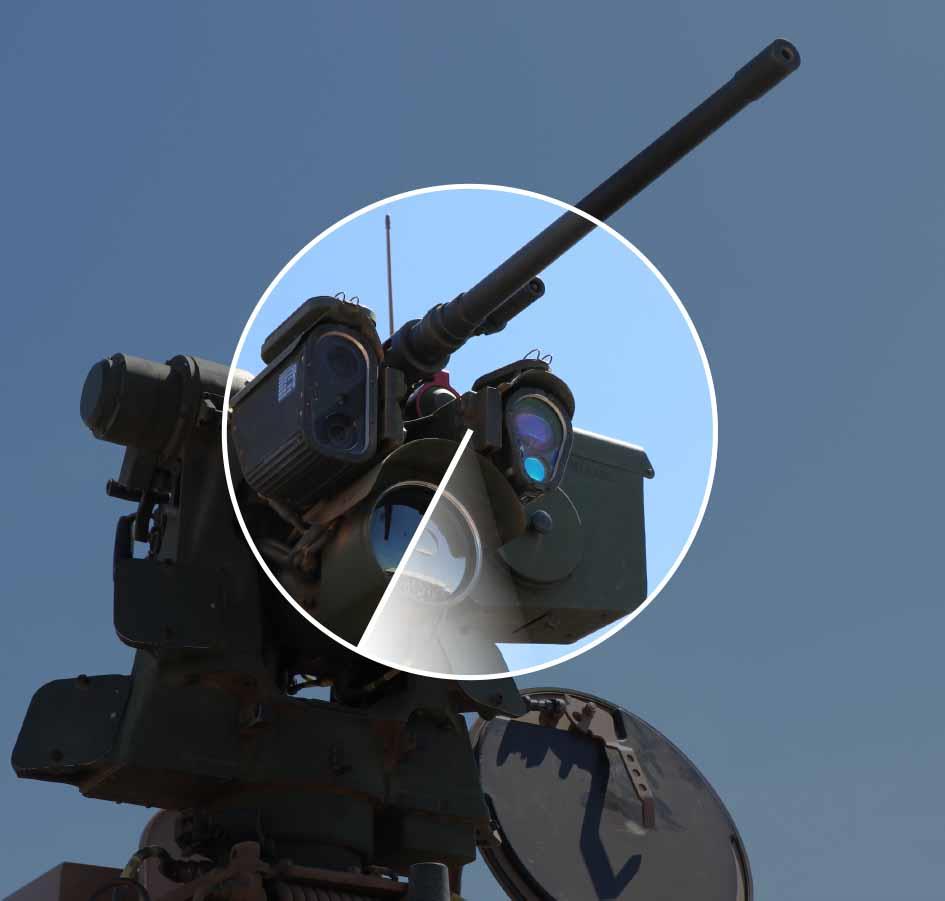 Bilde av en fjernstyrt våpenstasjon (Remote controlled weapon station).