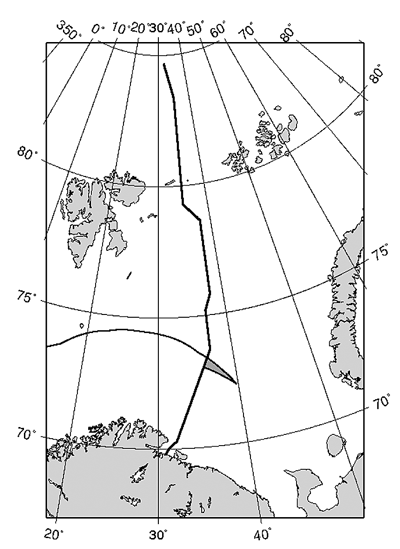 Figur 9.1 Det særskilte området (markert med grått)