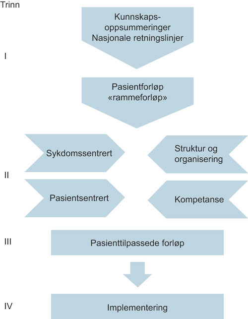 Figur 6.1 Utvikling av palliative pasientforløp