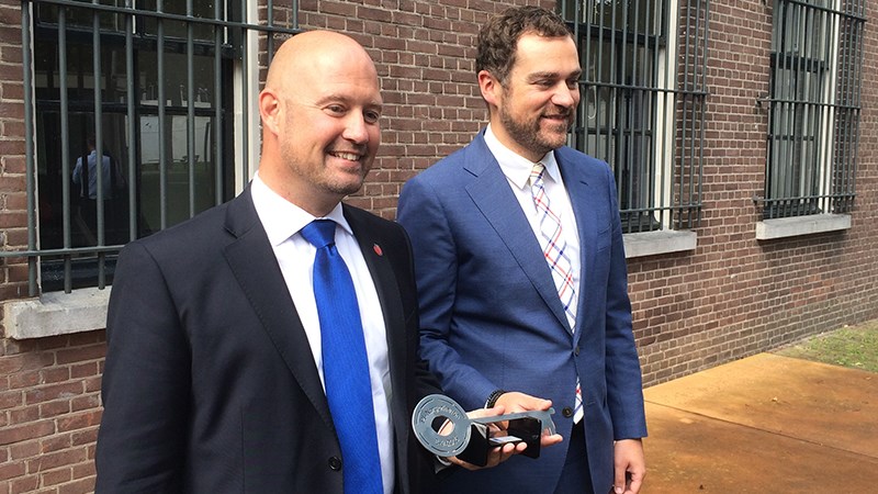 Justis- og beredskapsministeren ved åpningen av Norgerhaven fengsel