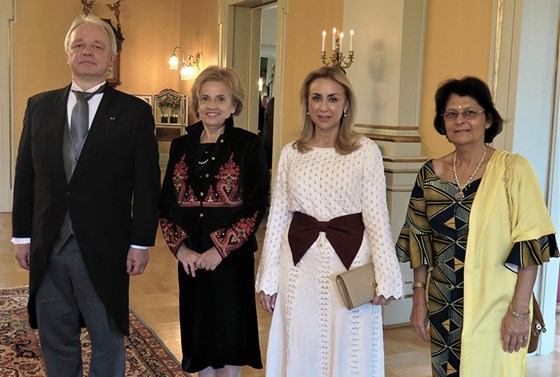From left: Ambassador of Belgium, Ambassador of Croatia, Ambassador of Colombia, and Ambassador of Uganda. Credit: Tonje Røed, MFA