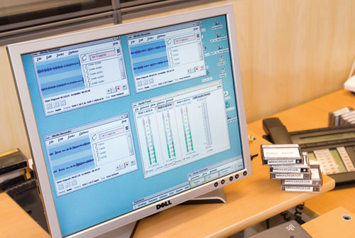 Figur 5.4 Fra arbeidsprosessen knyttet til digitalisering av NRKs historiske
radioarkiv.