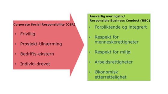 Ansvarlig næringsliv – Responsible Business Conduct – benyttes i økende grad internasjonalt