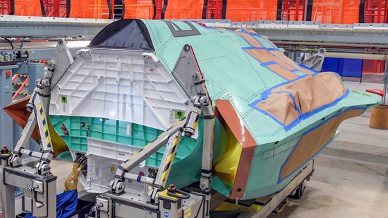 Senterseksjon til første norske F-35