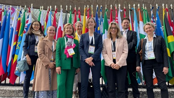 Gruppebilde av den norske delegasjonen.