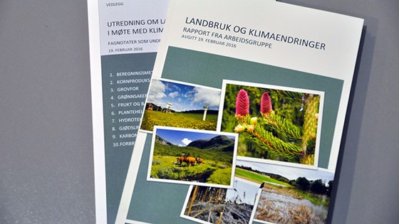 Rapport Landbruk og klimaendringer