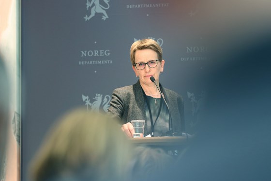 Statens forhandlingsleder, ekspedisjonssjef Viil Søyland.