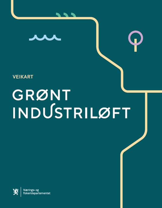 Veikart for grønt industriløft illustrasjon forside