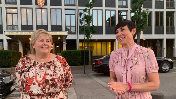Prime Minister Erna Solberg and Minister of Foreign Affairs Ine Eriksen Søreide