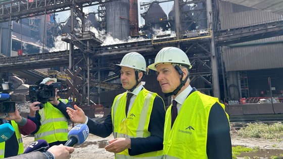 Prime Ministers Alexander De Croo and Jonas Gahr Støre