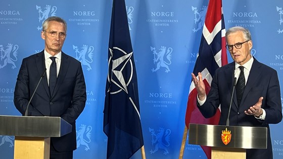 Jens Stoltenberg og Jonas Gahr Støre