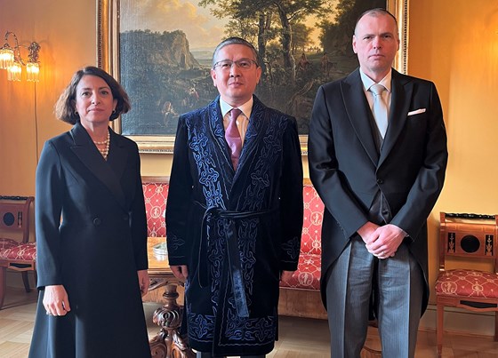 Ambassadors from Türkiye, Kazakhstan and Slovenia. Credit: Lionel Ndayishimiye, MFA