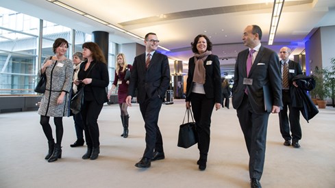 Statsråd Solveig Horne i Europaparlamentet i februar 2015. Foto: EU-delegasjonen Foto: Stian Mathisen, EU-delegasjonen Statsråd Solveig Horne i Europaparlamentet i februar 2015. Foto: EU-delegasjonen