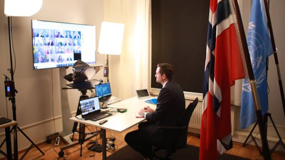 I en debatt i Sikkerhetsrådet understreket utviklingsminister Dag-Inge Ulstein at nå må man ta steget fra anerkjennelse til handling. Foto: UD