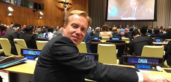 Utenriksminister Børge Brende deltok mandag i et høynivåmøte om forhindring av seksuell utnyttelse og overgrep basert på initiativ fra generalsekretær António Guterres. Foto: Kåre Stormark, UD