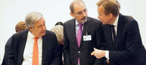 Guterres, Safadi og Brende