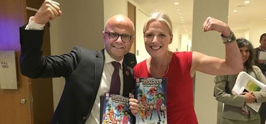 Vidar Helgesen og Canadas klimaminister Catherine McKenna