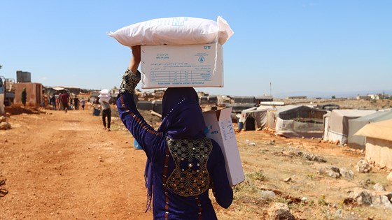 FN og humanitære organisasjoner bistår ofrene for konflikten i Syria og nabolandene. Foto: WFP