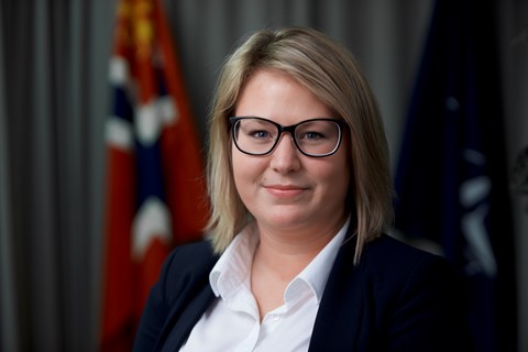 Politisk rådgiver Marte Ziolkowski. Foto: Torgeir Haugaard, Forsvaret