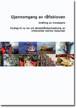 Forside rapporten "Gjennomgang av råfiskloven"