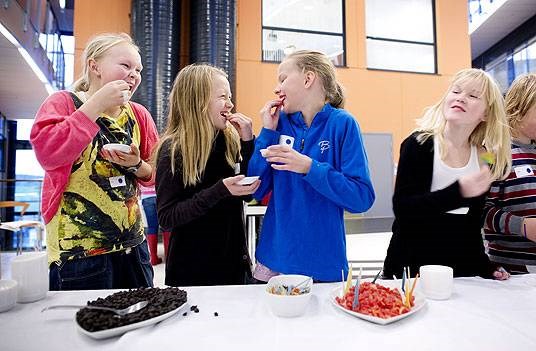 Bittert? Ja, men ikke så veldig, syns klassevenninnene fra klasse 6 A på Tjensvoll skole, Regine Nordvik, Nora Marie Vatland, Hanna Vormeland Paulsen og Vilde Gitmark
