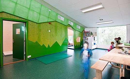 Fjell barnehage, Drammen. Arkitekt: CODE Arkitekter AS/Hindhamor Landskapsarkitekter AS