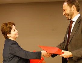 Torgeir Larsen og Suhair Atassi