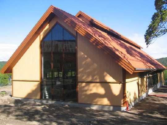 Driftsbygning i tre på Bogstad Gård