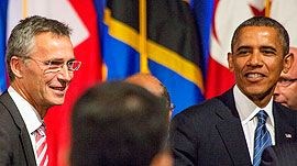 President Obama og statsminister Stoltenberg.