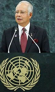 Malaysias statsminister Mohd Najib Bin Tun Haji Abdul Razak