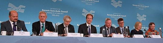 Fra møte i Barentsrådet (Tromsø 2013)