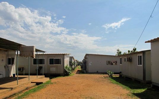 FN-leir i Juba, Sør-Sudan.