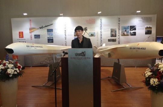 At the Nordic Defence Industry Seminar 2014 at Sundvolden, Norway.