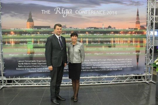 The Norwegian Minister of Defence Ine Eriksen Søreide met her collegue from Latvia Raimonds Vejonis