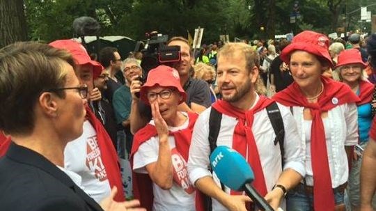 Møte i Central Park mellom nåværende og tidligere norsk statsråd.