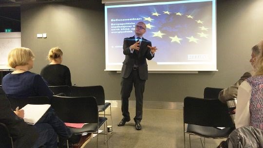 Vidar Helgesen deltok på Bellonas konferanse ‘Europapolitiske implikasjoner for norsk energi- og klimapolitikk’, 9. oktober 2014