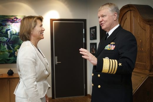 Gary Roughead besøkte forsvarsministeren