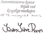 SMK, Kristin Jahre Ramm, signatur