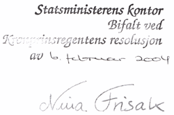 Bifalt ved Kronprinsregentens res. 06.02.2004