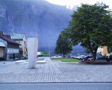 Årdal sentrum. Foto: Årdal kommune