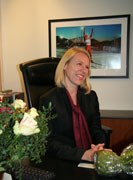 Anniken Huitfeldt, nøkkeloverrekkelsen 20. oktober 2009. Foto: Wenche Nybo/KKD