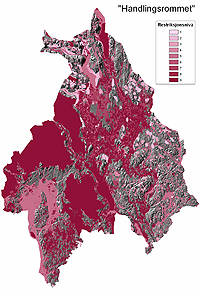 Kart over ”Handlingsrommet” i Oslo og Akershus. Kilde: Fylkesmannen i Oslo og Akershus. Klikk på bildet for stort format.