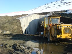 From the start of the construction work. Photo: Grethe Evene