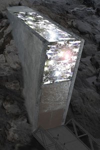 The entrance to the seed vault. Photo: Statsbygg