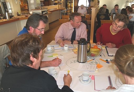 Fra kafédialog i Bodø. Foto: LMD