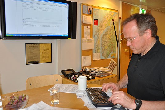Jordbruksoppgjøret: Landbruks- og matminister Lars Peder Brekk Under dagens nettmøte.