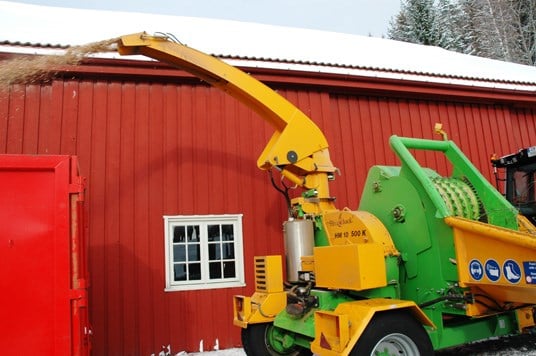 Skogflis på Energigården i Brandbu. Foto: LMD