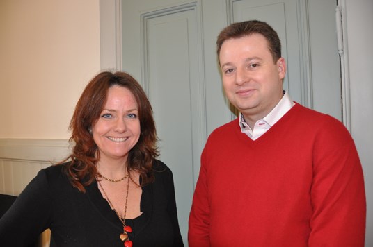 Deputy Minister Ms. Heidi Sørensen, Norwegian Ministry of Environment and Minister’s Political Adviser Mr. Szabolcs Szepessy, Romanian Ministry of Environment and Forests. Photo: Marianne Gjørv.