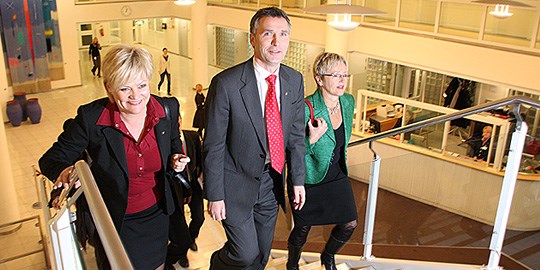 Kristin Halvorsen, Jens Stoltenberg og Liv Signe Navarsete